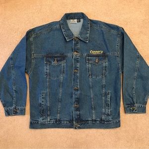 Womens Blue Denim Trucker Jacket Size 2XL Cannery Casino Hotel Las Vegas